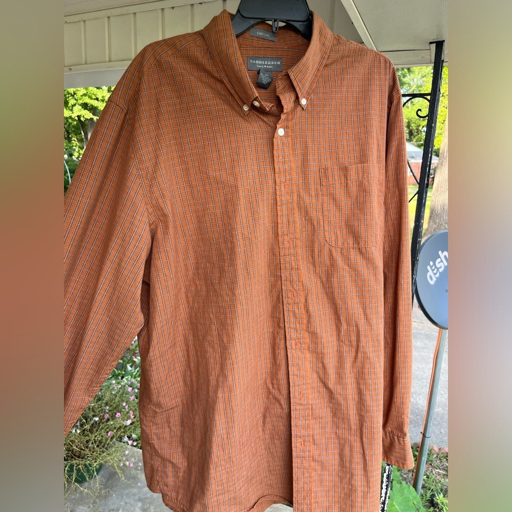 Men’s Orange Dress Shirt